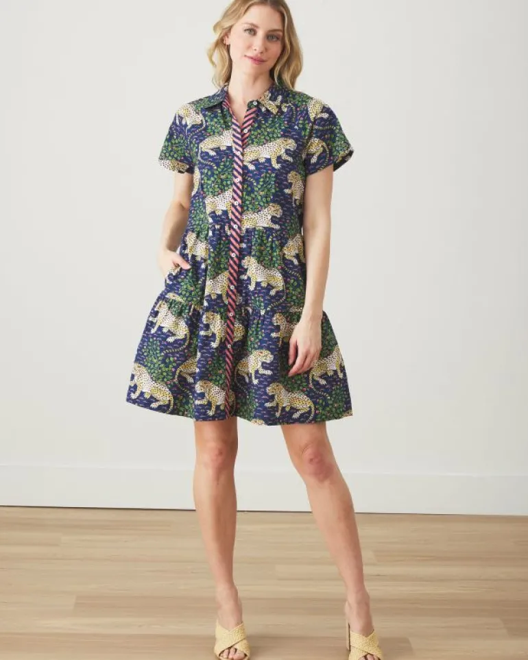 Dresses<Printfresh Bagheera - Easy Elegance Dress - Navy