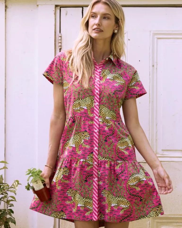 Dresses<Printfresh Bagheera - Easy Elegance Dress - Hot Pink HotPink