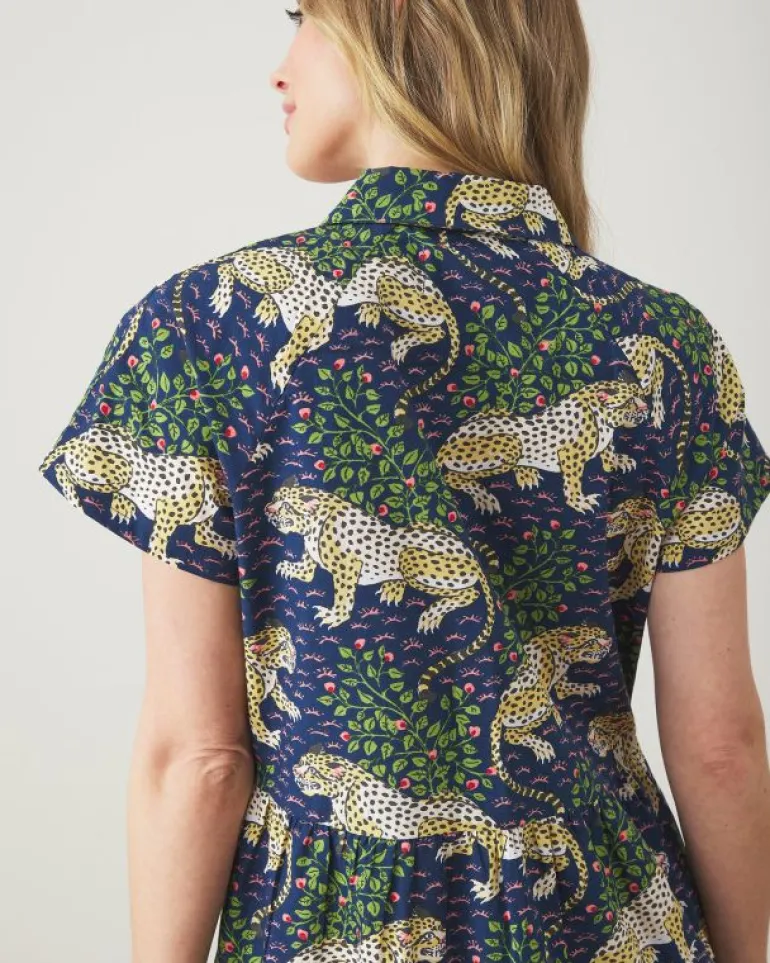 Dresses<Printfresh Bagheera - Easy Elegance Dress - Navy