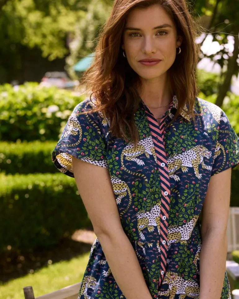 Dresses<Printfresh Bagheera - Easy Elegance Dress - Navy