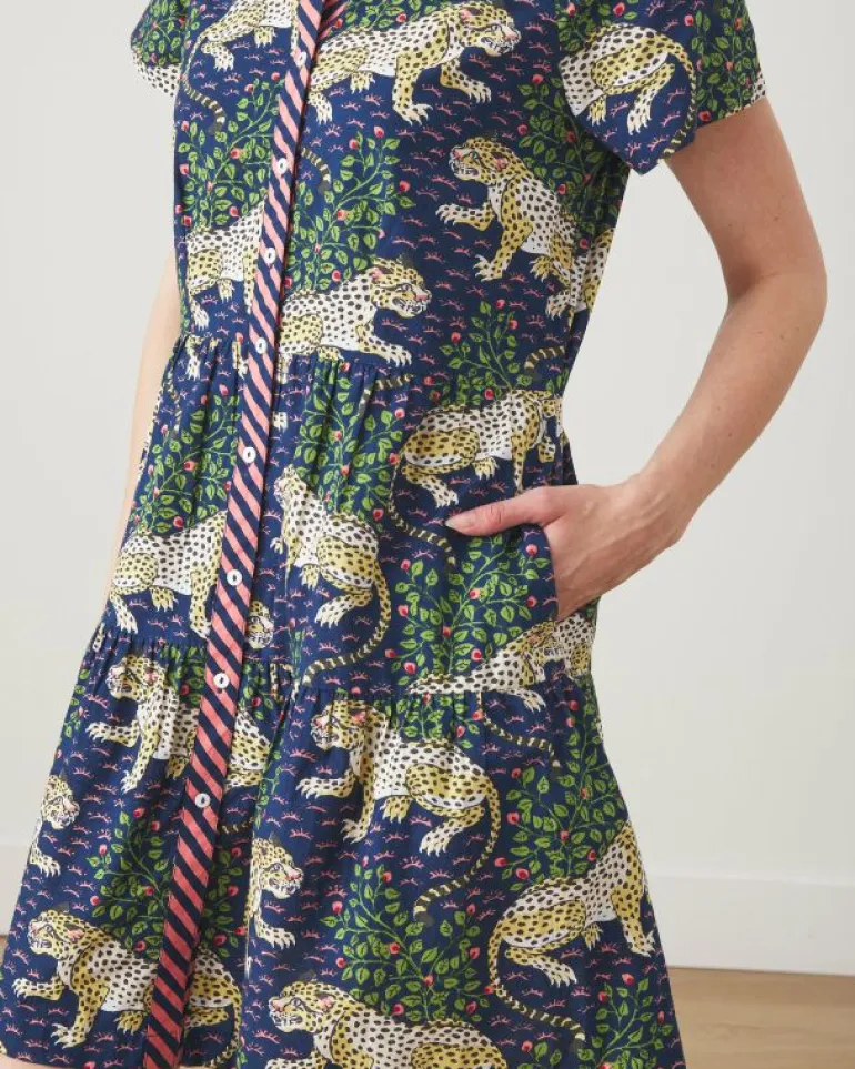 Dresses<Printfresh Bagheera - Easy Elegance Dress - Navy