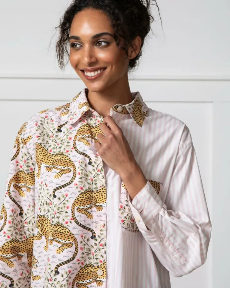 Blouses & Tops<Printfresh Bagheera - Everyday Button Down - Blush
