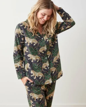 Pajama Sets<Printfresh Bagheera - Lightweight Flannel Long PJ Set - Ink