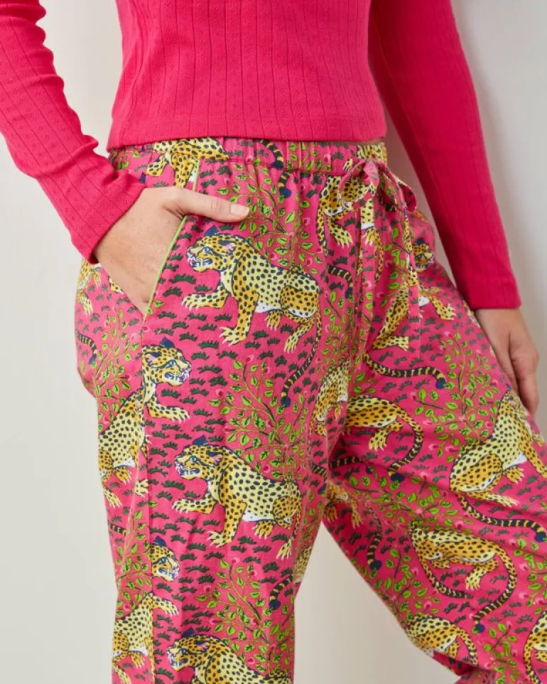 Pajama Bottoms | Petite<Printfresh Bagheera - Lightweight Flannel PJ Pants - Hot Pink HotPink