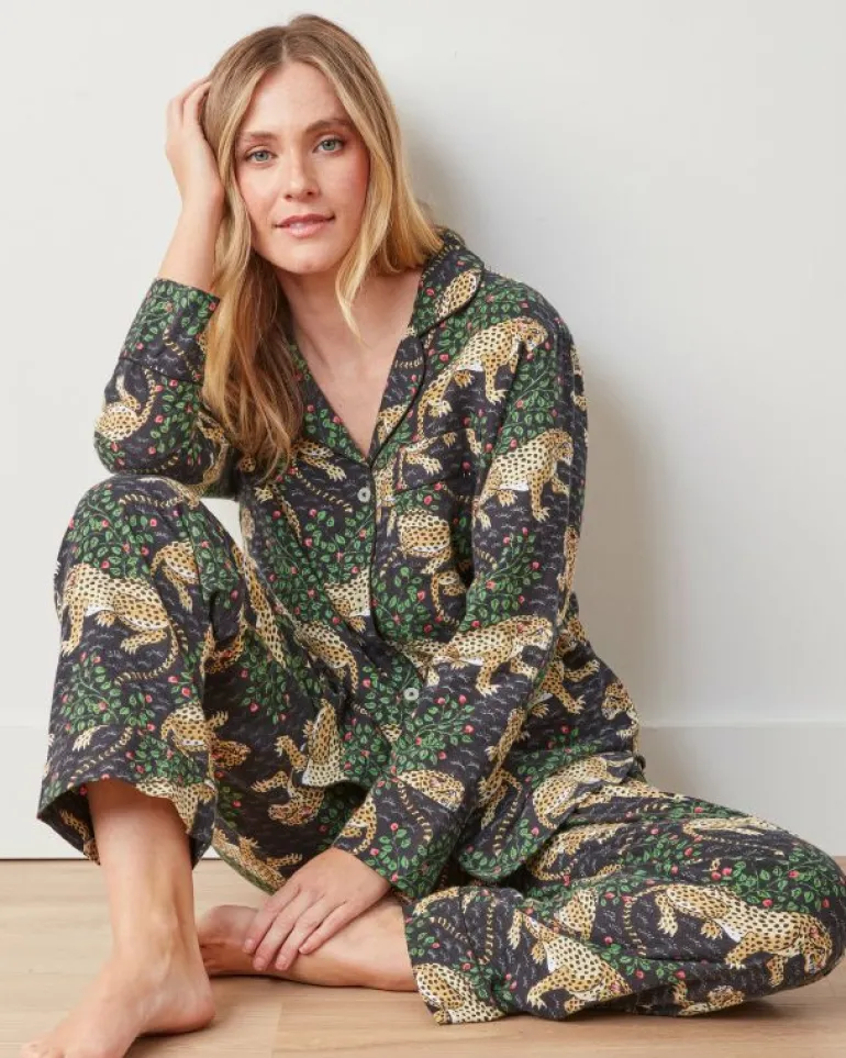 Pajama Sets<Printfresh Bagheera - Lightweight Flannel Long PJ Set - Ink