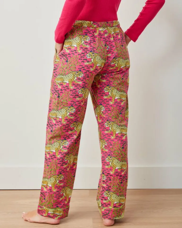 Pajama Bottoms | Petite<Printfresh Bagheera - Lightweight Flannel PJ Pants - Hot Pink HotPink