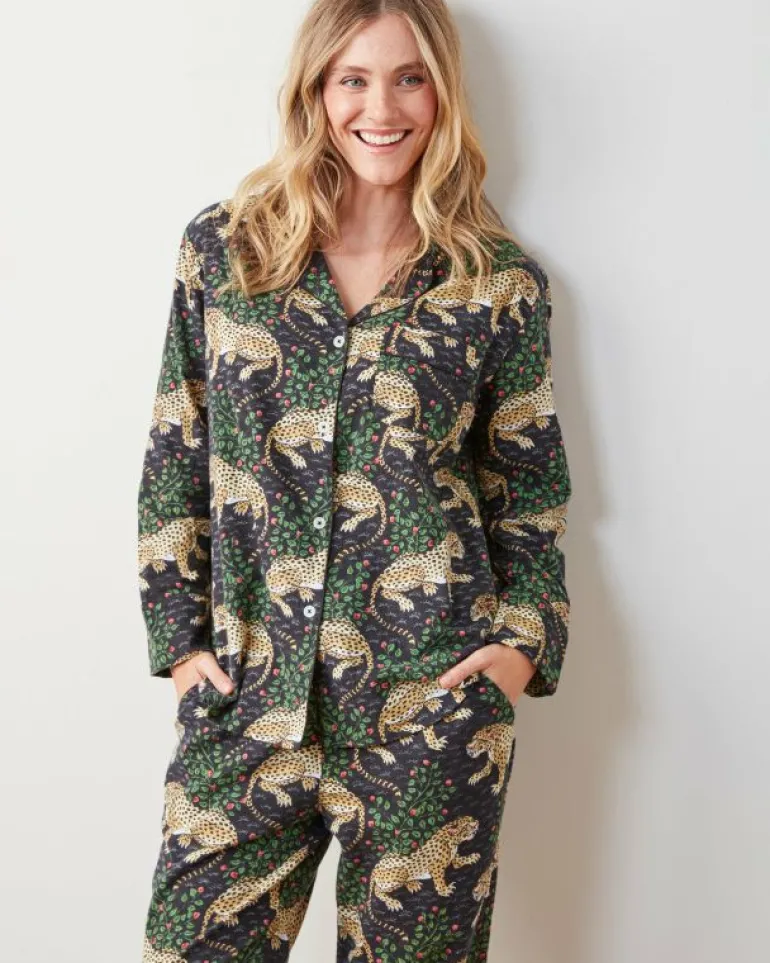 Pajama Sets<Printfresh Bagheera - Lightweight Flannel Long PJ Set - Ink