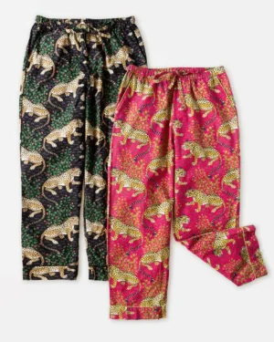 Bundles | Pajama Bottoms<Printfresh Bagheera - 2-Pack PJ Pants - Hot Pink/Ink
