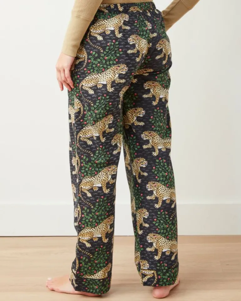 Petite | Pajama Bottoms<Printfresh Bagheera - Petite Lightweight Flannel PJ Pant - Ink