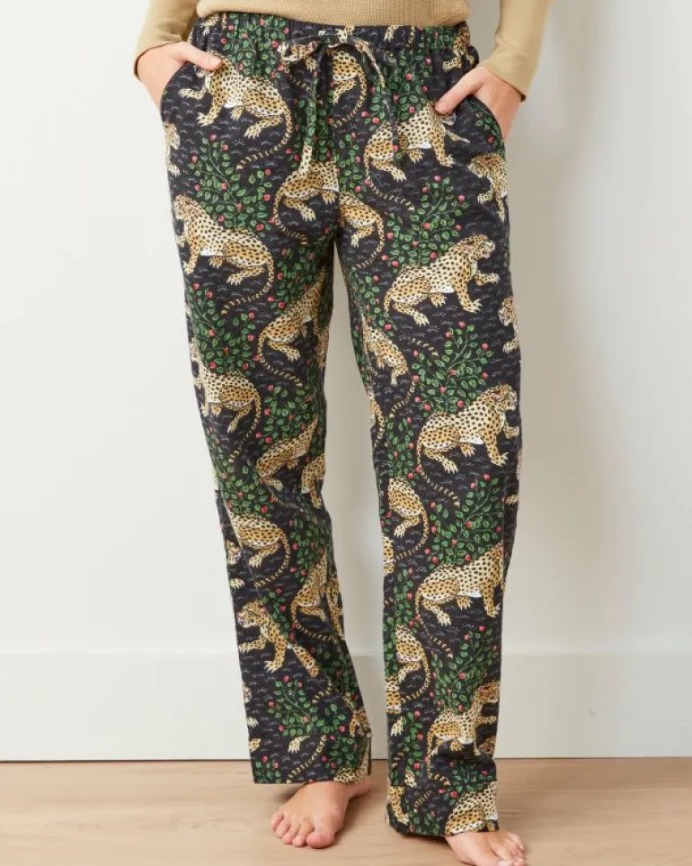 Petite | Pajama Bottoms<Printfresh Bagheera - Petite Lightweight Flannel PJ Pant - Ink