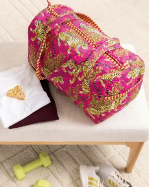 Bags & Totes<Printfresh Bagheera - Quilted Duffle Bag - Hot Pink HotPink