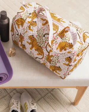 Bags & Totes<Printfresh Bagheera - Quilted Duffle Bag - Blush
