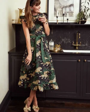 Dresses<Printfresh Bagheera - Ready to Ruffle Dress - Ink
