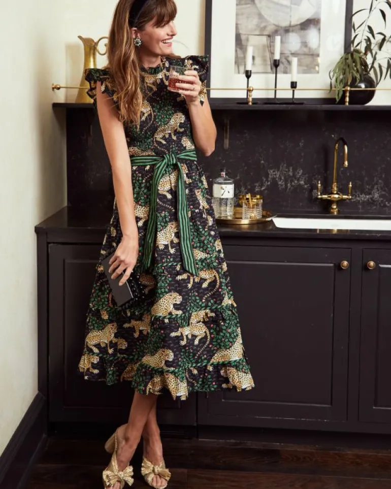 Dresses<Printfresh Bagheera - Ready to Ruffle Dress - Ink