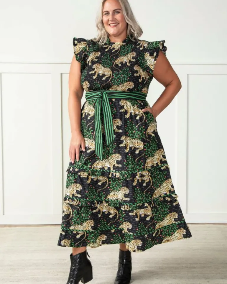 Dresses<Printfresh Bagheera - Ready to Ruffle Dress - Ink