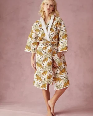 Robes<Printfresh Bagheera - Reversible Quilted Robe - Blush