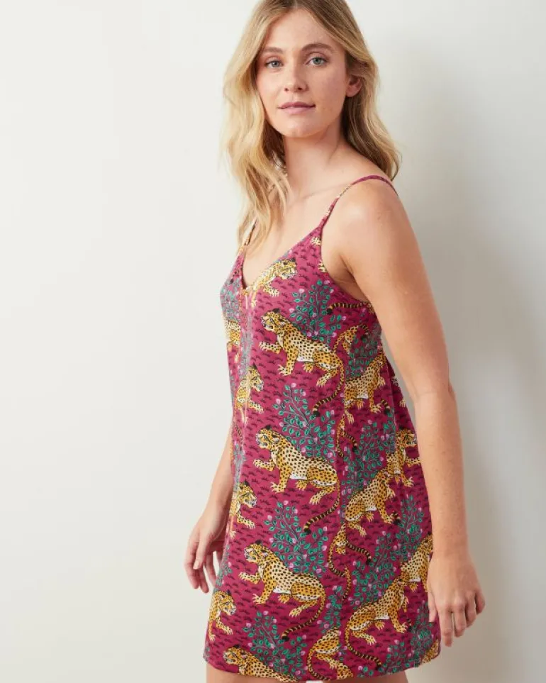 Bagheera | Luxe Satin<Printfresh Bagheera - Satin Chic To Sleep Shortie - Wine