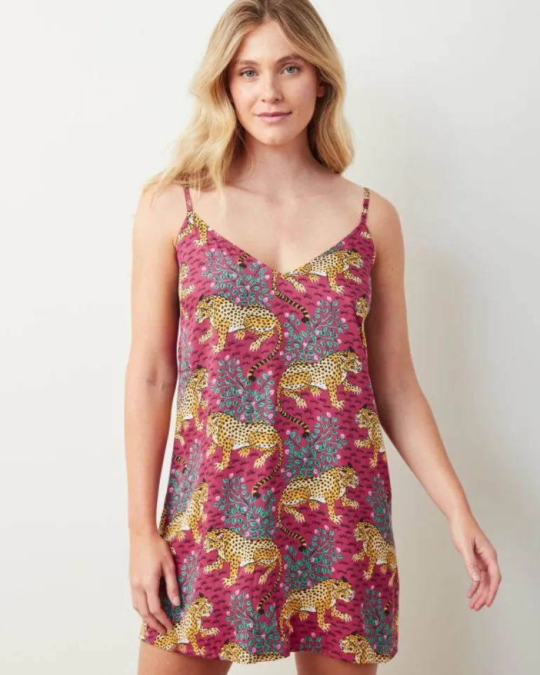 Bagheera | Luxe Satin<Printfresh Bagheera - Satin Chic To Sleep Shortie - Wine