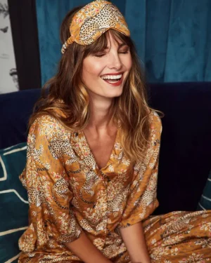 Bagheera | Luxe Satin<Printfresh Bagheera - Satin Eye Mask - Tobacco