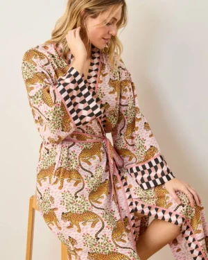 Bagheera | Luxe Satin<Printfresh Bagheera - Satin Robe - Blush