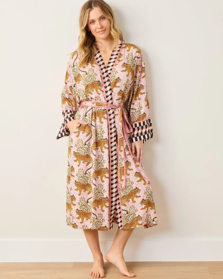 Bagheera | Luxe Satin<Printfresh Bagheera - Satin Robe - Blush