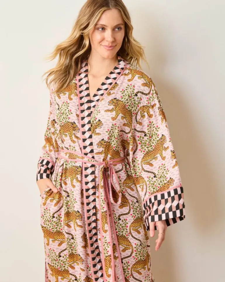Bagheera | Luxe Satin<Printfresh Bagheera - Satin Robe - Blush