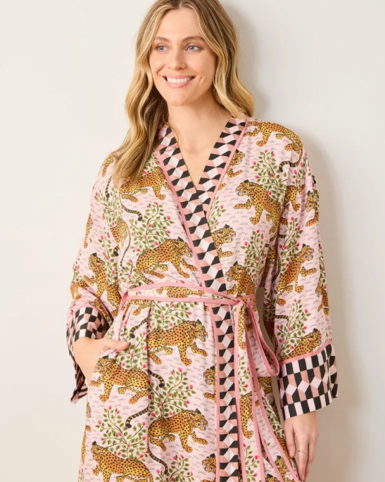 Bagheera | Luxe Satin<Printfresh Bagheera - Satin Robe - Blush