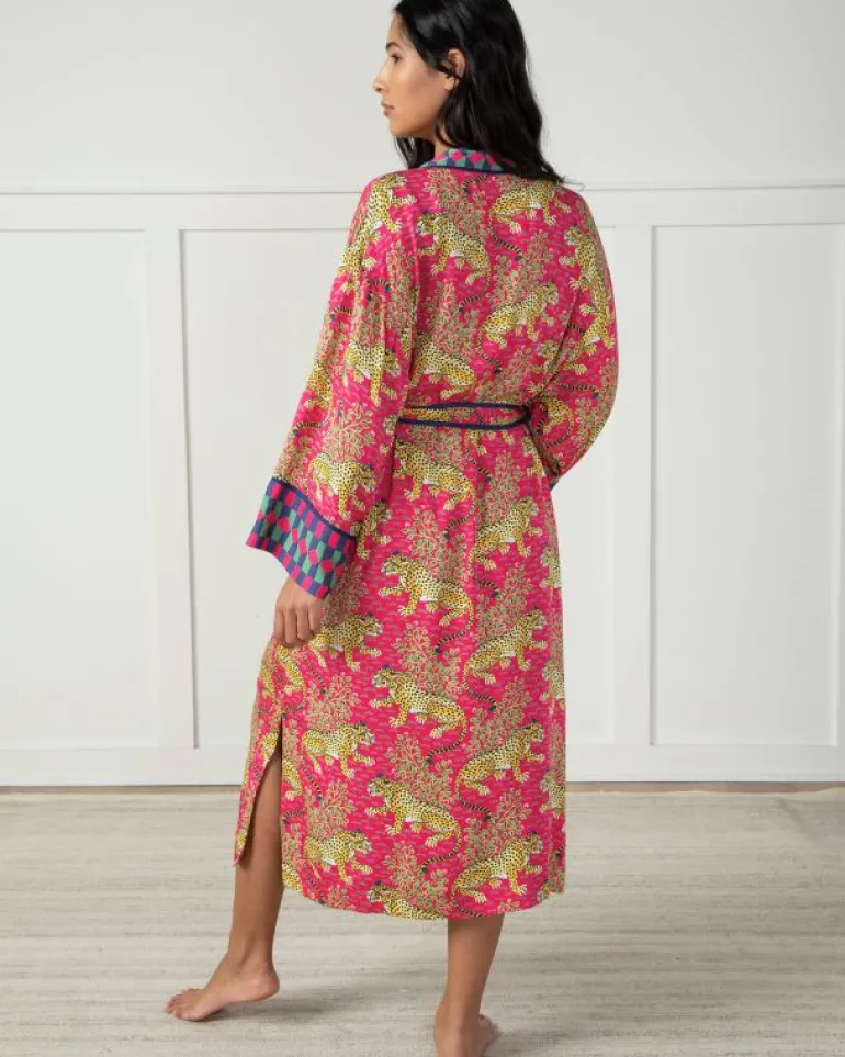 Bagheera | Luxe Satin<Printfresh Bagheera - Satin Robe - Hot Pink HotPink