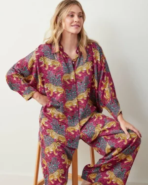 Bagheera | Luxe Satin<Printfresh Bagheera - Satin Stevie Set - Wine