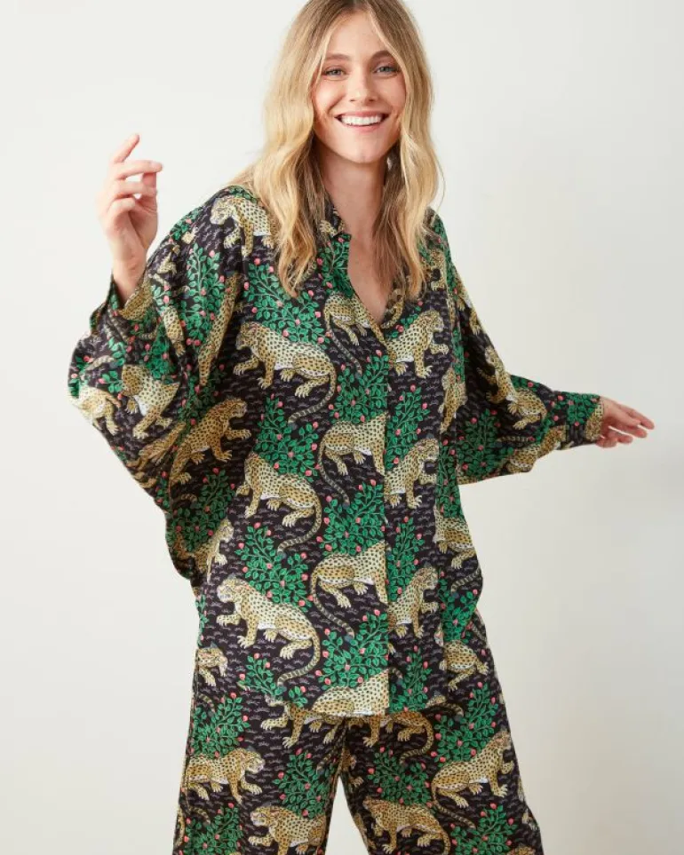 Bagheera | Luxe Satin<Printfresh Bagheera - Satin Stevie Set - Ink