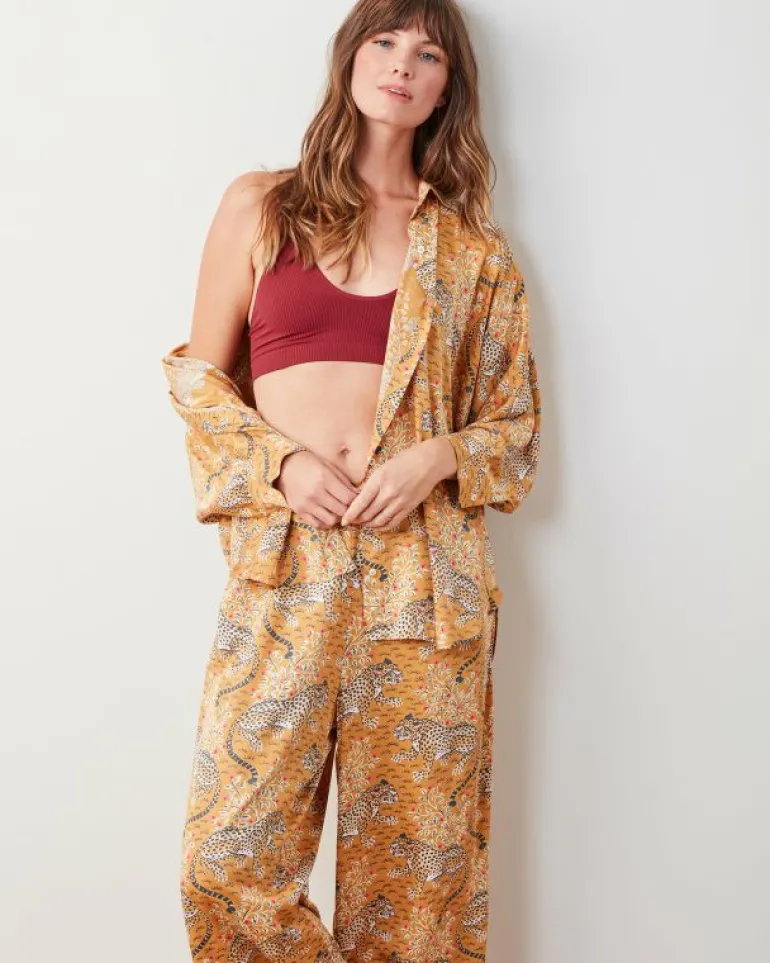 Bagheera | Luxe Satin<Printfresh Bagheera - Satin Stevie Set - Tobacco