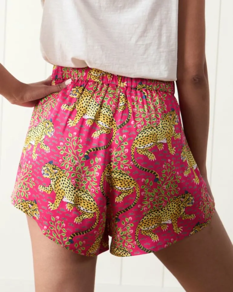 Bagheera | Luxe Satin<Printfresh Bagheera - Satin Sweet Dreams Shorts - Hot Pink HotPink