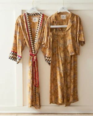 Bagheera | Luxe Satin<Printfresh Bagheera - Satin Wildest Dreams u0026 Robe Set - Tobacco