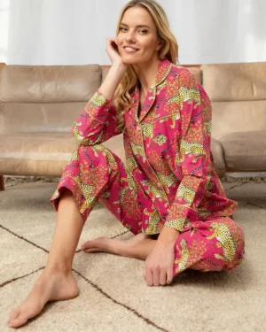 Tall | Pajama Sets<Printfresh Bagheera - Tall Long PJ Set - Hot Pink HotPink