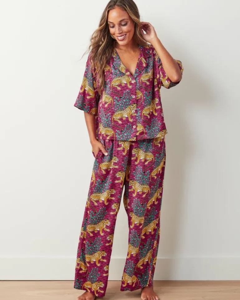 Bagheera | Luxe Satin<Printfresh Bagheera - Tall Satin Wildest Dreams Set - Wine