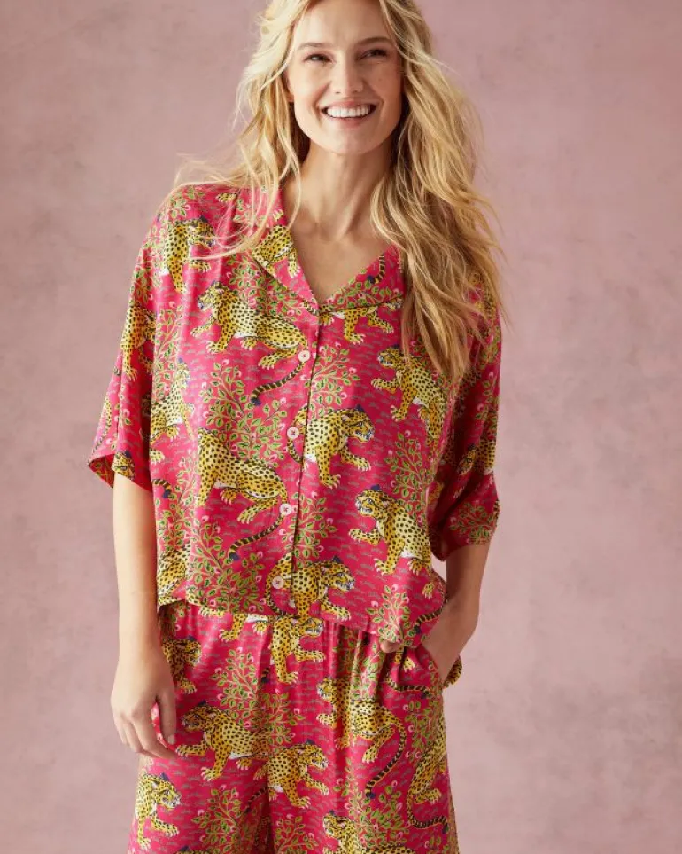 Bagheera | Luxe Satin<Printfresh Bagheera - Tall Satin Wildest Dreams Set - Hot Pink
