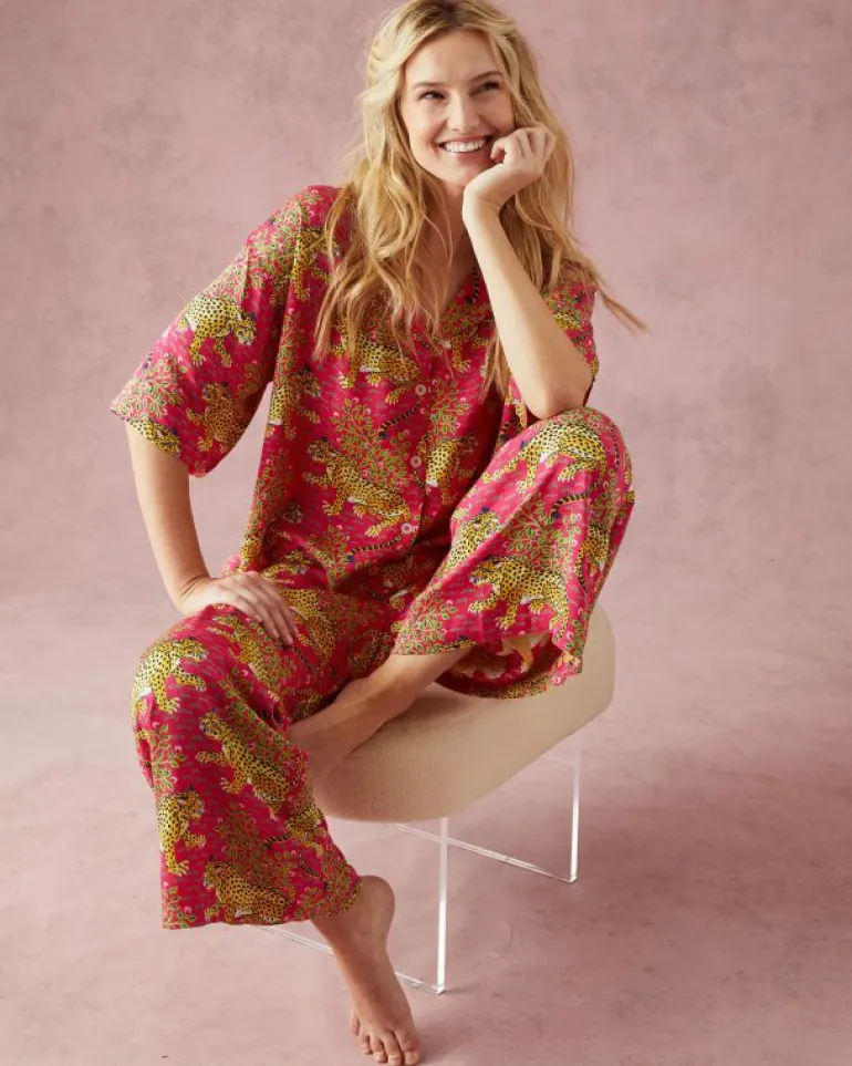 Bagheera | Luxe Satin<Printfresh Bagheera - Tall Satin Wildest Dreams Set - Hot Pink