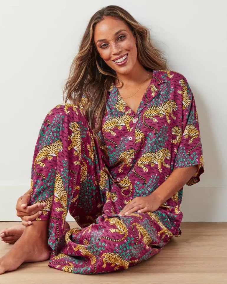 Bagheera | Luxe Satin<Printfresh Bagheera - Tall Satin Wildest Dreams Set - Wine