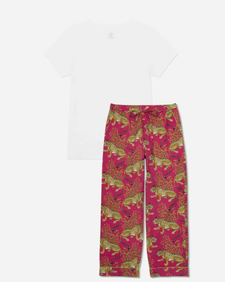 Bundles | T-shirts & Tanks<Printfresh Bagheera - T-Shirt and PJ Pants Bundle - Hot Pink/Cloud