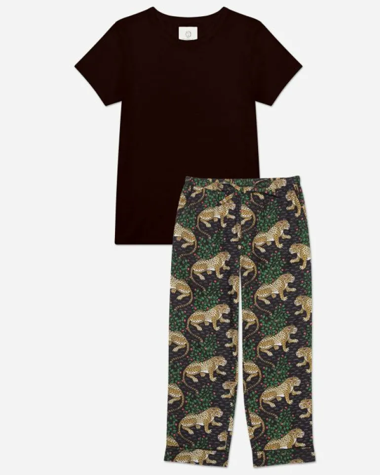 Bundles | T-shirts & Tanks<Printfresh Bagheera - T-Shirt and PJ Pants Bundle - Ink/Black
