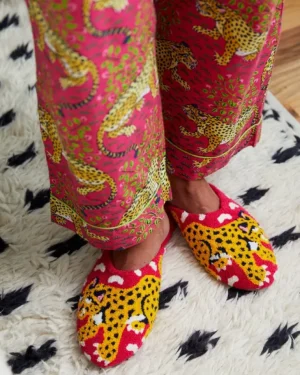 Slippers<Printfresh Bagheera - Tufted Slippers - Hot Pink HotPink