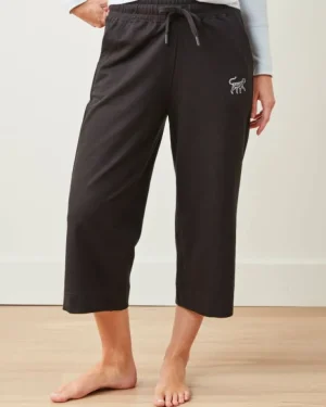 Sweatsuits<Printfresh - Down Time Cropped Sweatpants - Cropped Sweatpants Black