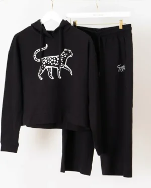 Sweatsuits | Bundles<Printfresh - Down Time Cropped Set - Cropped Set Black