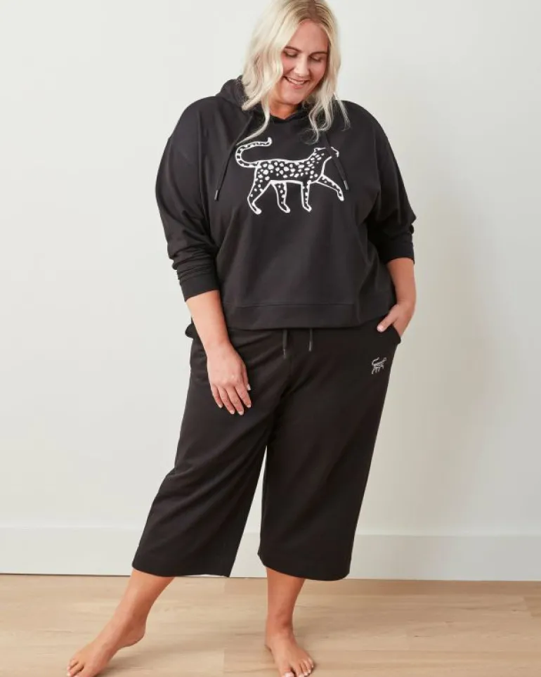 Sweatsuits<Printfresh - Down Time Cropped Sweatpants - Cropped Sweatpants Black