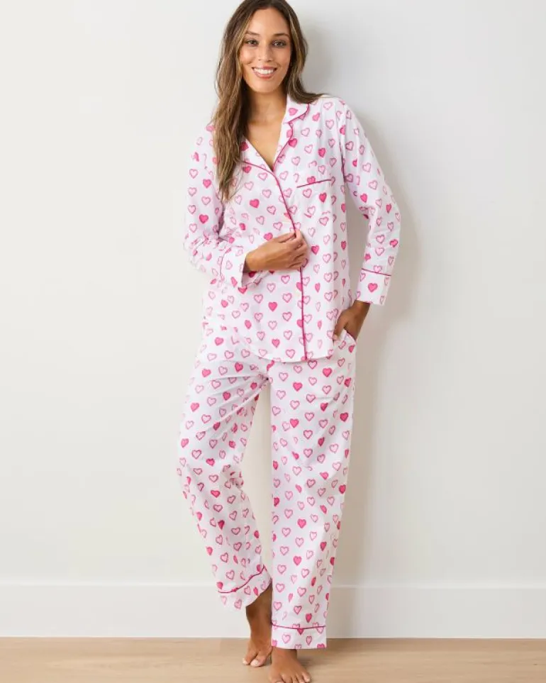 Pajama Sets<Printfresh Candy Hearts - Long PJ Set - Pale Pink PalePink