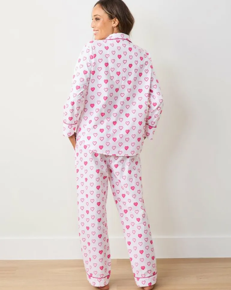 Pajama Sets<Printfresh Candy Hearts - Long PJ Set - Pale Pink PalePink