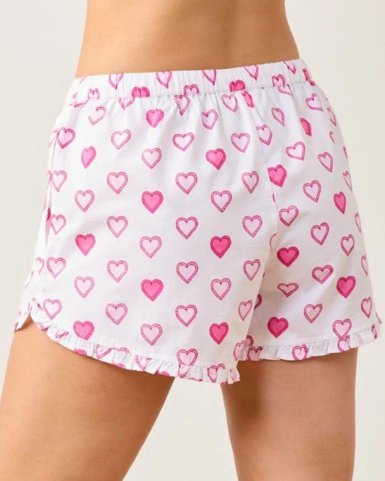 Pajama Bottoms<Printfresh Candy Hearts - Ruffle Shorts - Pale Pink PalePink