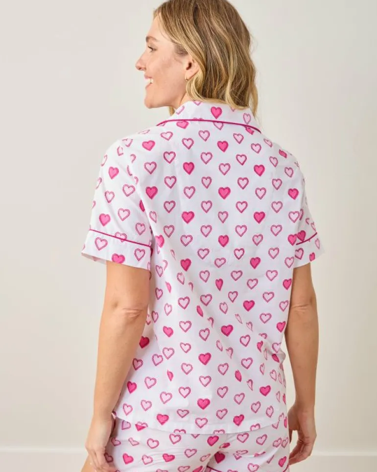 Pajama Sets<Printfresh Candy Hearts - Short PJ Set - Pale Pink PalePink