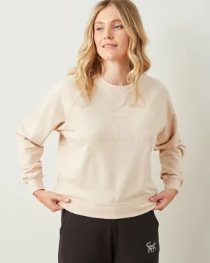 Sweatsuits<Printfresh Cappuccino Foam - Down Time Essential Crewneck - Essential Crewneck CappuccinoFoam