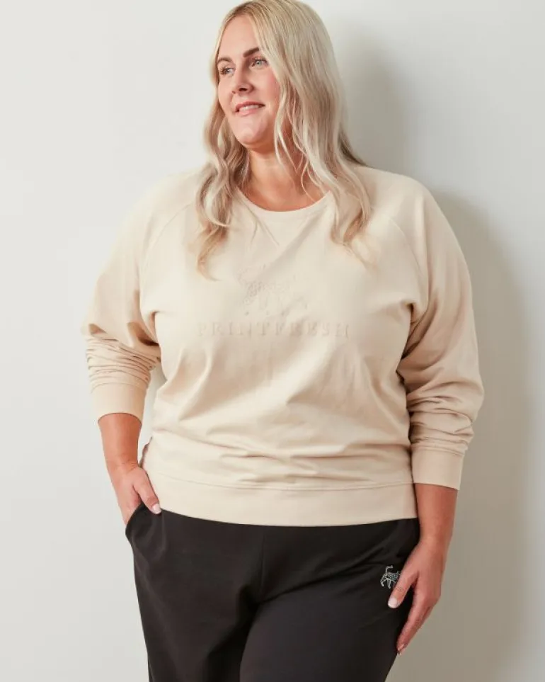 Sweatsuits<Printfresh Cappuccino Foam - Down Time Essential Crewneck - Essential Crewneck CappuccinoFoam